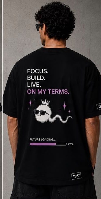 Focus Build Live On My Terms tee, back print