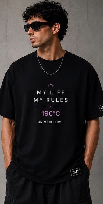 My Life My Rules tee, front print