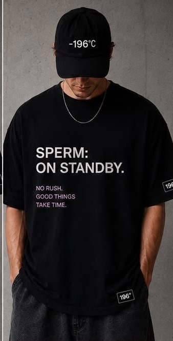 On Standby oversized tee, front print